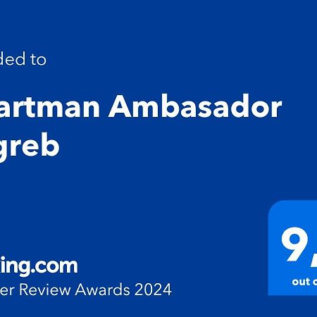 Apartman Ambasador Zagreb Exteriör bild