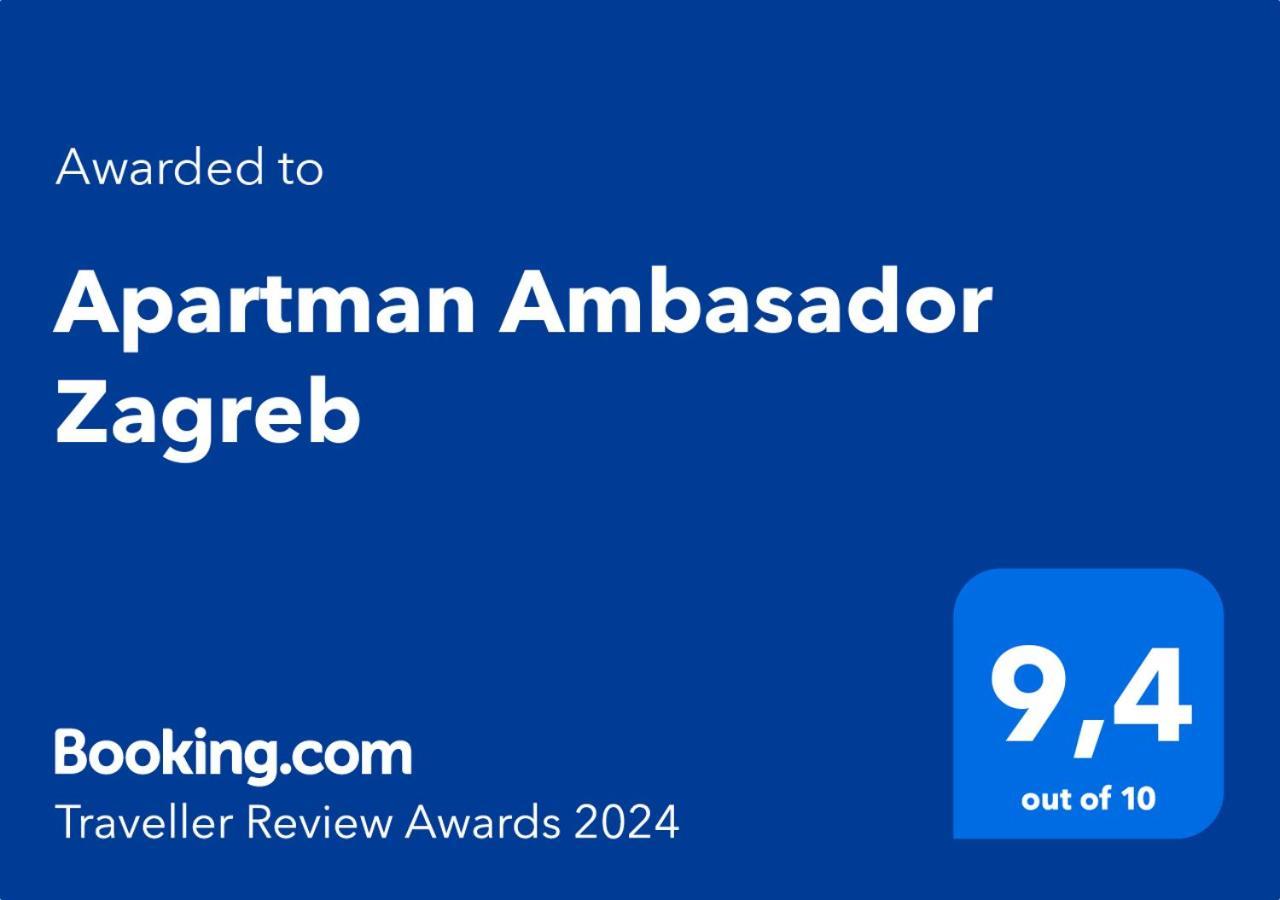 Apartman Ambasador Zagreb Exteriör bild